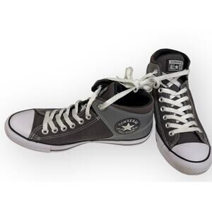 Converse Mens Size 8 Chuck Taylor All Star 154841C Gray Running Shoes Sneakers